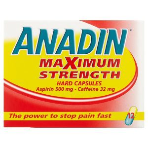 Anadin Maximum Strength Caps 12