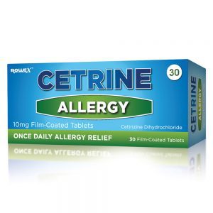 Cetrine Allergy 10mg Tablets Cetirizine 30