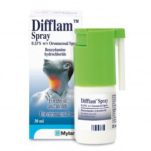 Difflam Spray 0.15% Oromucosal Spray
