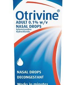 Otrivine Decongestant Adult 0.1% Nasal Drops 10ml (Xylometazoline)