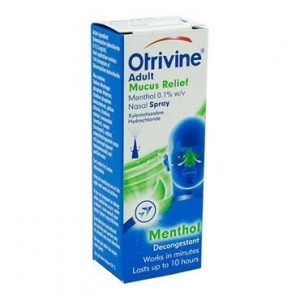 Otrivine Adult Mucus Relief 0.1% Nasal Spray (Xylometazoline)