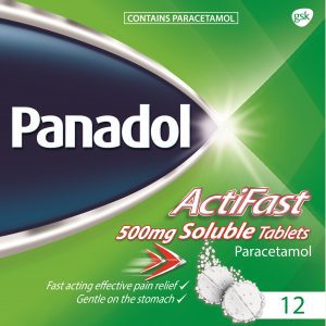 Panadol ActiFast 500mg Soluble Tablets 12 (Paracetamol)