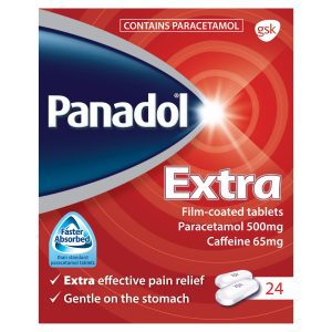 Panadol Extra Film-Coated Tablets 24 Tablets (Paracetamol/Caffeine)