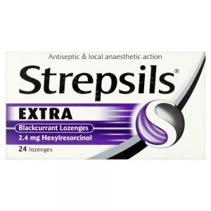 Strepsils Extra Blackcurrant Lozenges 24