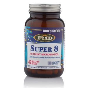 Udo's Choice Super 8 Immune Microbiotics + Vitamin C Capsules 60