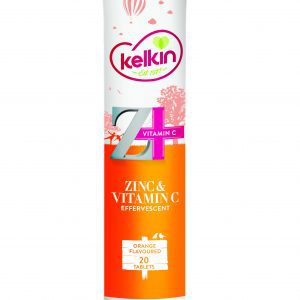 Kelkin Effervescent Zinc & Vit C Tabs 20