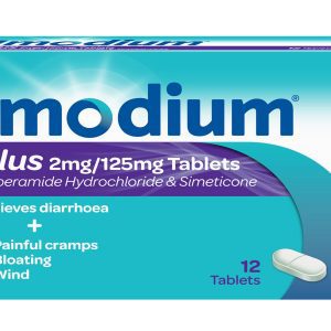 Imodium Plus 2 mg/125 mg Tablets (Loperamide/Simeticone)