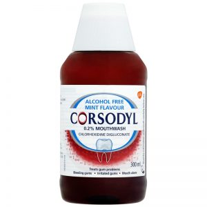 Corsodyl Alcohol Free Mouthwash Fresh Mint 0.2% 300ml