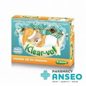Klear-vol Essential Oils for Inhalation - 10 capsules