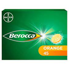 Berocca Orange Energy Vitamins 45 Effervescent Tablets