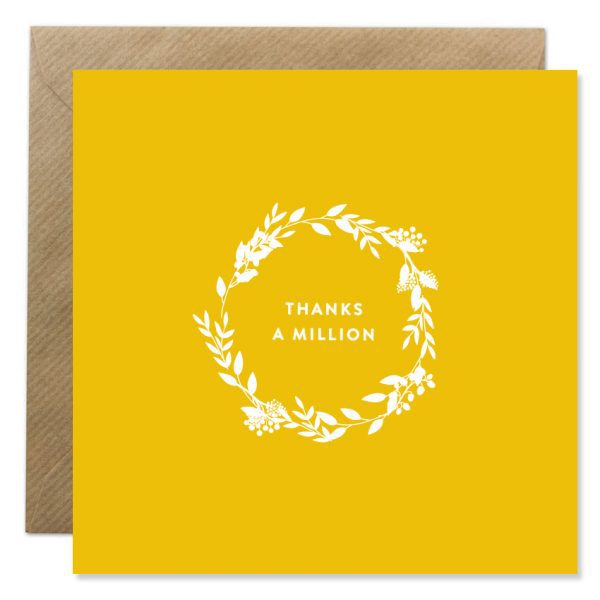 Bold Bunny Thanks A Million Card