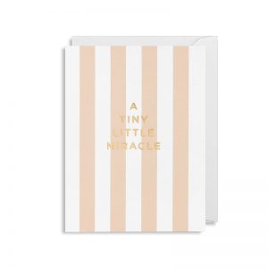 Cherished Mini Greeting Card - A Tiny Little Miracle Pink