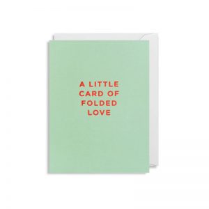 Cherished Mini Greeting Card - A Little Card of Folded Love