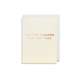 Cherished Mini Greeting Card - Ten Tiny Fingers Ten Tiny Toes