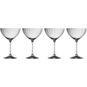 Galway Crystal Erne Saucer Champagne (Set of 4)