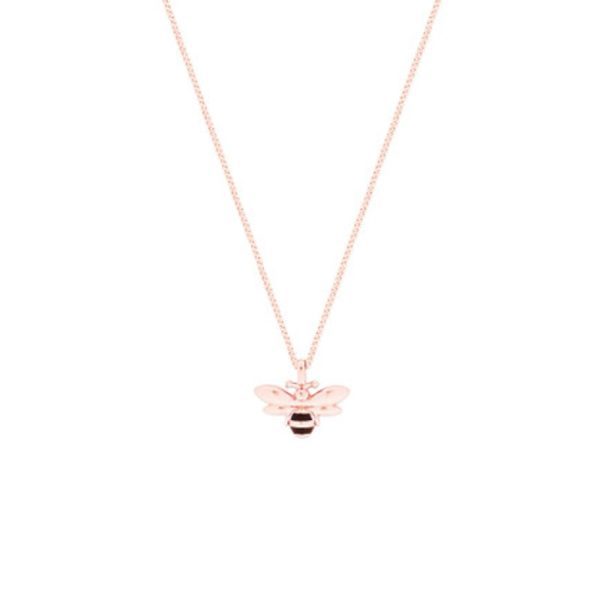 Tipperary Crystal Bee Rose Gold Pendant